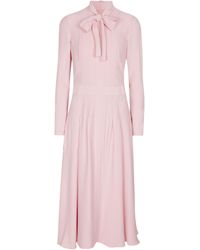 Giambattista Valli Pleated Midi Dress - Pink