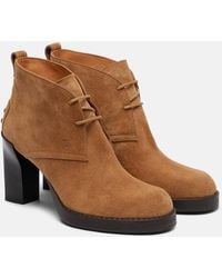 Tod's - Bh Bootie 80 Suede Ankle Boots - Lyst