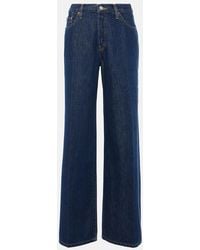 RE/DONE - Jean Ample Palazzo A Taille Mi-Haute - Lyst