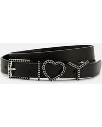 Y. Project - Y Heart Embellished Leather Belt - Lyst