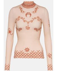 Marine Serre - Henna Print Top - Lyst