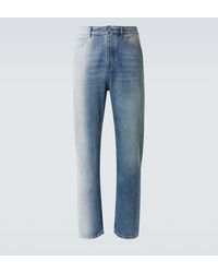Loewe - Jeans Rectos Con Efecto Desgastado - Lyst