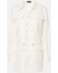 Tom Ford - Cotton And Silk Minidress - Lyst