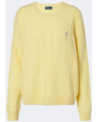 Polo Ralph Lauren - Cable-Knit Wool And Cashmere Sweater - Lyst