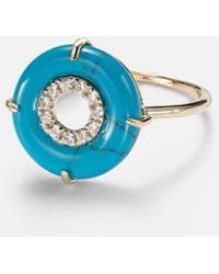 Mateo - 14Kt Ring With And Diamonds - Lyst