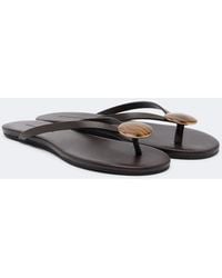 Christopher Esber - Aura Quartz Leather Thong Sandals - Lyst