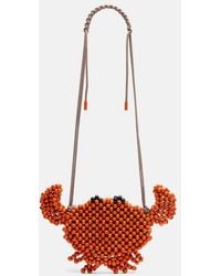 ALÉMAIS - Borsa A Tracolla Crab Mini Con Perline - Lyst