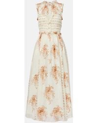 Ulla Johnson - Kasia Floral Silk-Blend Maxi Dress - Lyst