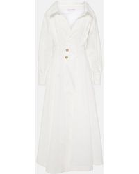 Altuzarra - Isabela Cotton-Blend Midi Dress - Lyst