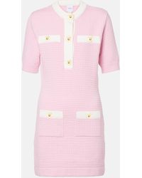 Patou - Vestido Corto De Algodon Gofrado - Lyst