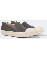 Rick Owens - Boat Denim Slip-On Sneakers - Lyst
