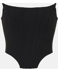 GIUSEPPE DI MORABITO - Cropped Wool-Blend Top - Lyst