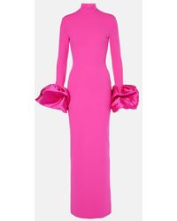 Solace London - Robe Viviana Aus Crepe Mit Satin - Lyst