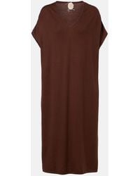 Jardin Des Orangers - Cotton, Silk, And Cashmere Midi Dress - Lyst