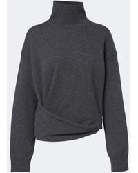 Rohe - Draped Wool And Cashmere Turtleneck Sweater - Lyst