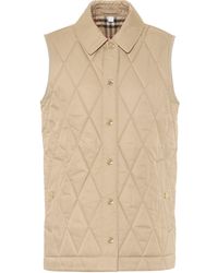 womens burberry vest