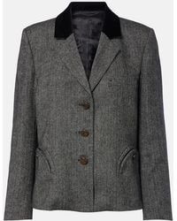 Blazé Milano - Shelley Wool-Blend Tweed Blazer - Lyst