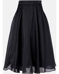 Max Mara - Calle Silk Midi Skirt - Lyst