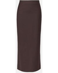 Brunello Cucinelli - Wool-Blend Maxi Skirt - Lyst