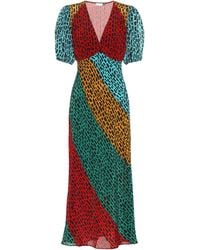 RIXO London Maxikleider Kleid Amber - Mehrfarbig