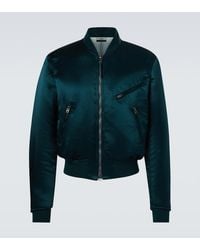 Tom Ford - Satin Bomber Jacket - Lyst