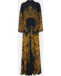 Etro - Printed Crepe Jersey Gown - Lyst