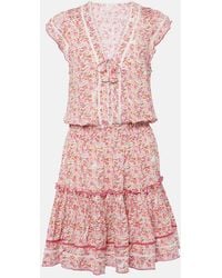 Poupette - Anais Floral Minidress - Lyst