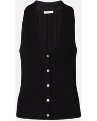 Vince - Cotton-Blend Tank Top - Lyst