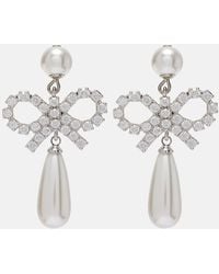 Self-Portrait - Orecchini Pendenti Con Perle Bijoux - Lyst