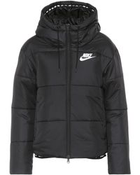 nike puffer jacket women's black