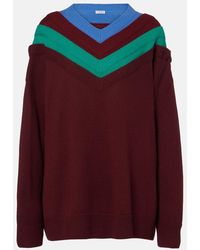 Loewe - Trompe L'Oil Wool Sweater - Lyst