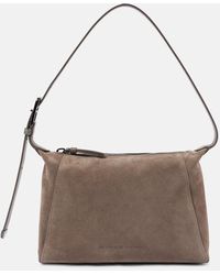 Brunello Cucinelli - Suede Bc Duo Shoulder Bag - Lyst
