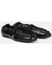 Ganni - Bailarinas Acordonadas - Lyst