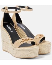 Versace - Wedge Sandals - Lyst