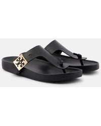 Tory Burch - Mellow Leather Thong Sandals - Lyst
