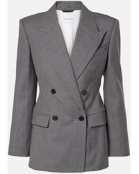 Givenchy - Double-Breasted Wool Blazer - Lyst