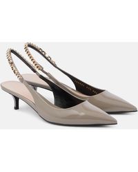 Gucci - Signoria Patent Leather Slingback Pumps - Lyst