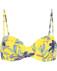 Diane von Furstenberg Bedrucktes Bikini-Oberteil - Gelb