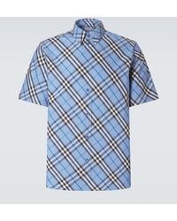 Burberry - Check Cotton Poplin Shirt - Lyst
