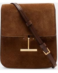 Tom Ford - Tara Mini Suede Crossbody Bag - Lyst