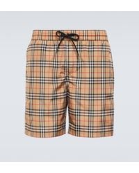 Burberry - Guildes Vintage Check Swim Shorts - Lyst