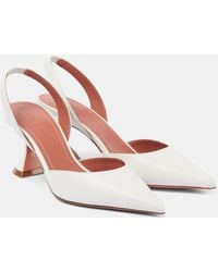 AMINA MUADDI - Holli 70 Leather Slingback Pumps - Lyst