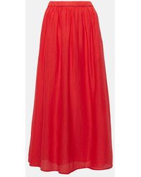 Velvet - Mariela Cotton And Silk Maxi Skirt - Lyst