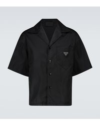Prada - Camicia Manica Corta In Re-nylon - Lyst
