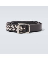 Lemaire - Cinturon Almond Stud De Piel - Lyst