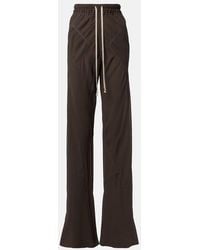 Rick Owens - Silk Charmeuse Wide-Leg Pants - Lyst
