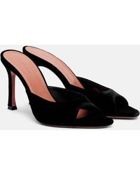 AMINA MUADDI - Alexa 95 Velvet Mules - Lyst