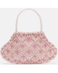Clio Peppiatt - Borsa Scallop Mini Con Decorazioni - Lyst