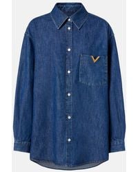 Valentino - Vgold Chambray Shirt - Lyst