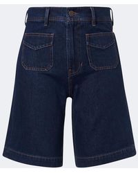 Veronica Beard - Carter Denim Bermuda Shorts - Lyst